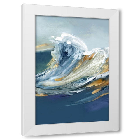 Fantasy Wave  White Modern Wood Framed Art Print by Peal, Emma