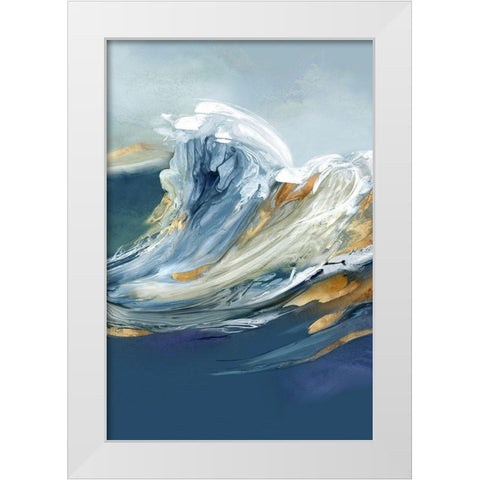 Fantasy Wave  White Modern Wood Framed Art Print by Peal, Emma