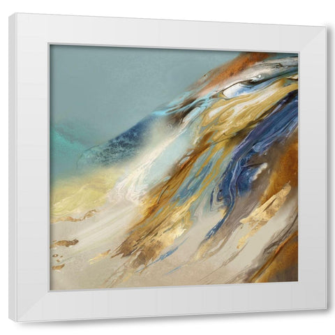 Fantasy Mountain  White Modern Wood Framed Art Print by Peal, Emma
