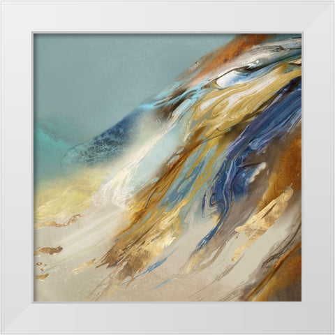 Fantasy Mountain  White Modern Wood Framed Art Print by Peal, Emma
