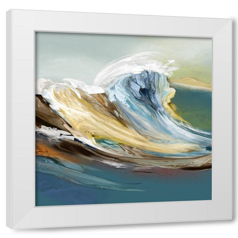 Fantasy Sea  White Modern Wood Framed Art Print by Peal, Emma