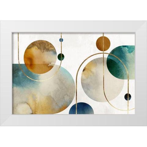 Lunar Galaxy  White Modern Wood Framed Art Print by Peal, Emma