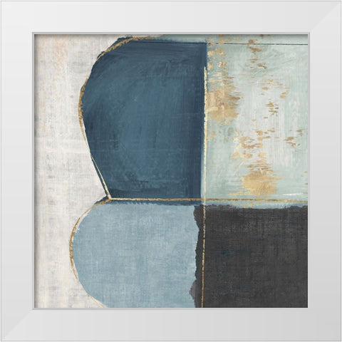 Abstract Form White Modern Wood Framed Art Print by Peal, Emma