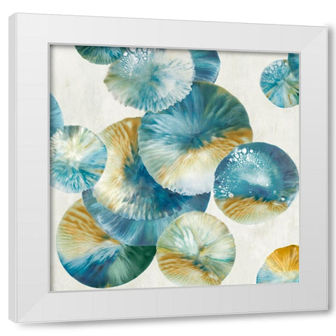 Cosmic Symphony White Modern Wood Framed Art Print by Peal, Emma