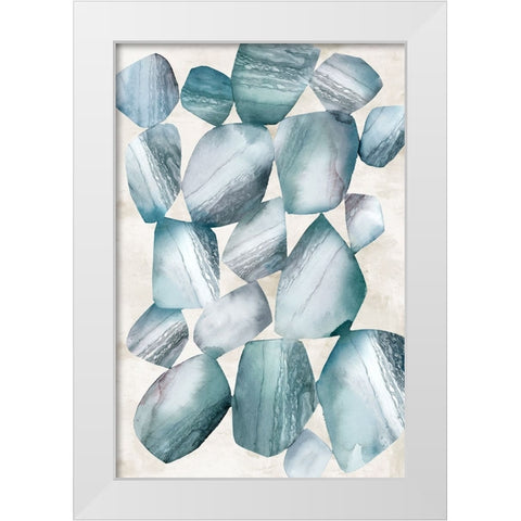Rhythmic Movements White Modern Wood Framed Art Print by Peal, Emma