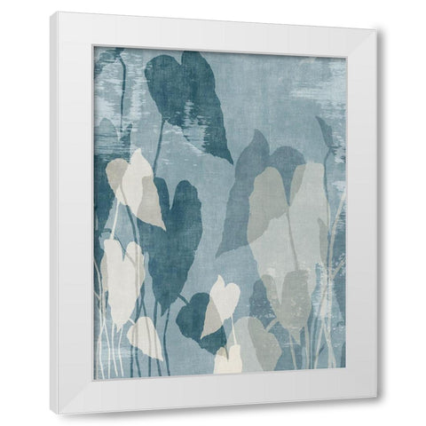 Minimalistic Leaves  White Modern Wood Framed Art Print by Black, Alex