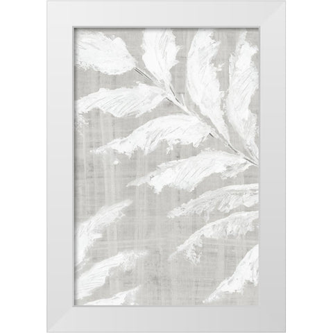 Neutral Palms I  White Modern Wood Framed Art Print by Black, Alex