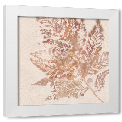 Coral Fern I  White Modern Wood Framed Art Print by Black, Alex