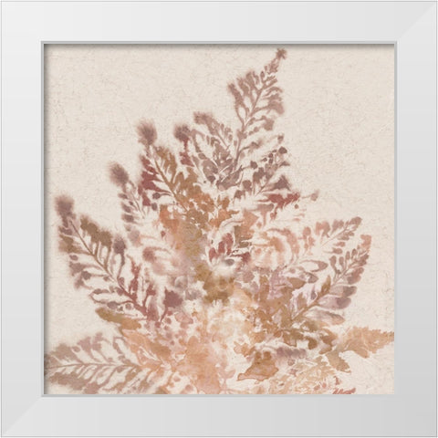 Coral Fern II White Modern Wood Framed Art Print by Black, Alex