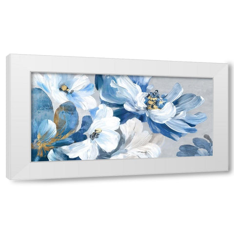 Blue Summer White Modern Wood Framed Art Print by Black, Alex