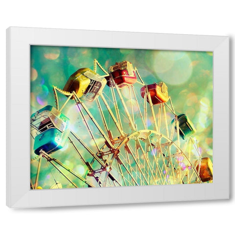 Candyland White Modern Wood Framed Art Print by Cadloff, Robert