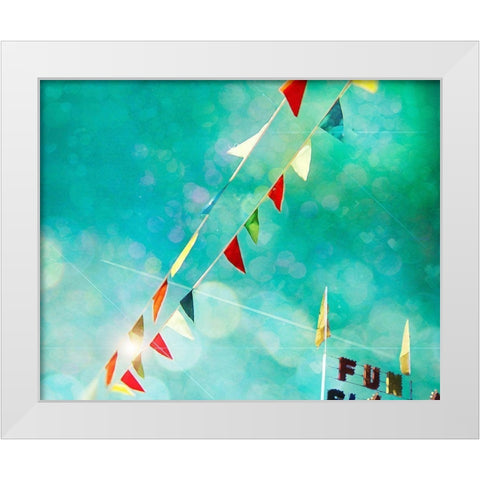 Fun White Modern Wood Framed Art Print by Cadloff, Robert