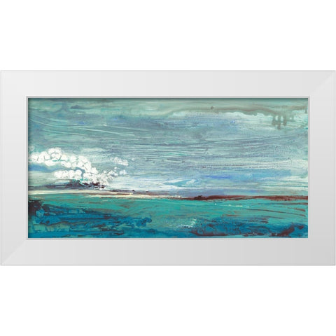 On the Horizon White Modern Wood Framed Art Print by Hove, Beth Ten