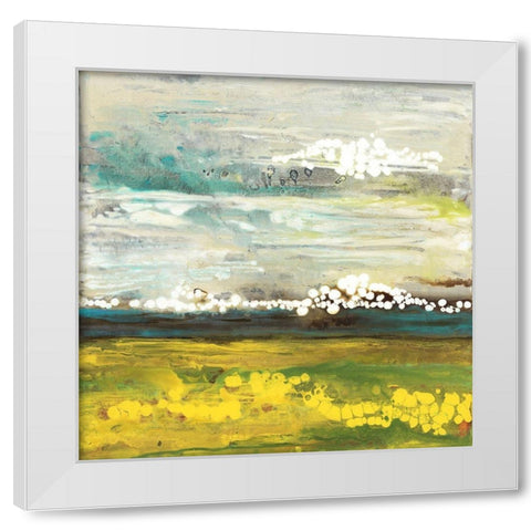 Dusk White Modern Wood Framed Art Print by Rowan, Grace