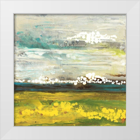 Dusk White Modern Wood Framed Art Print by Rowan, Grace