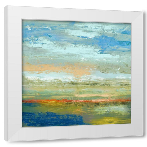 Whispers of Land and Sky White Modern Wood Framed Art Print by Hove, Beth Ten