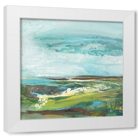 Marsh White Modern Wood Framed Art Print by Hove, Beth