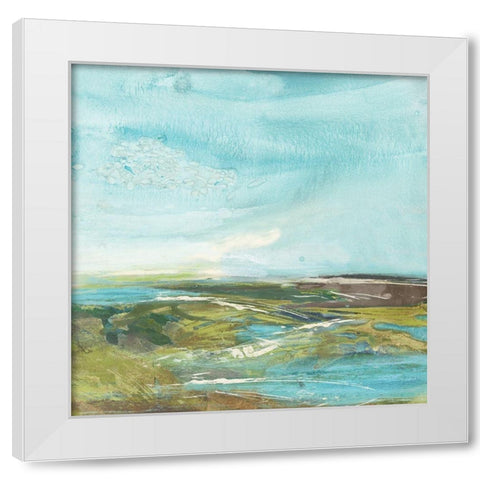 Forest Edge White Modern Wood Framed Art Print by Hove, Beth