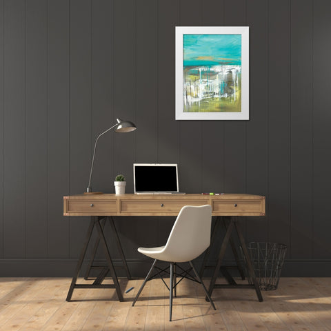From The Shore I White Modern Wood Framed Art Print by Hove, Beth Ten