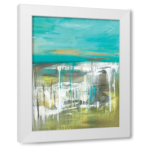 From The Shore I White Modern Wood Framed Art Print by Hove, Beth Ten