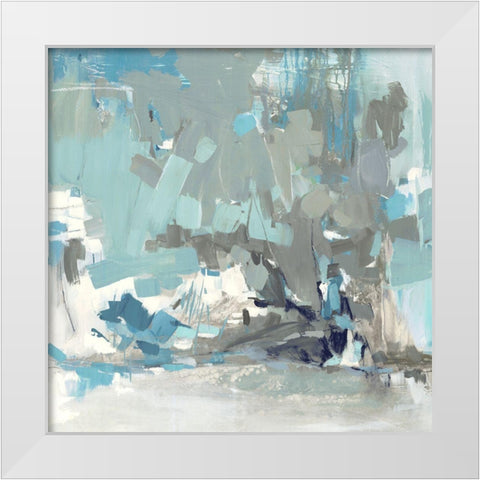Above the Mist  White Modern Wood Framed Art Print by Rowan, Grace
