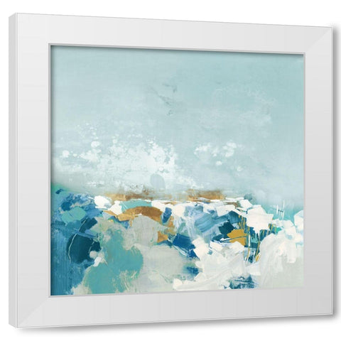 Sea Pebbles  White Modern Wood Framed Art Print by Rowan, Grace