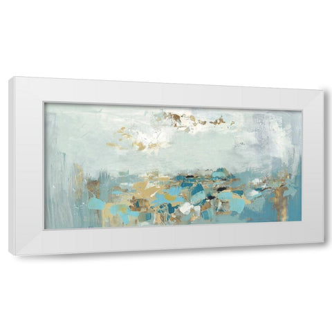 Nu Bleu  White Modern Wood Framed Art Print by Rowan, Grace