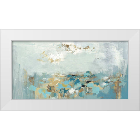 Nu Bleu  White Modern Wood Framed Art Print by Rowan, Grace
