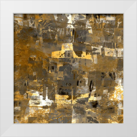 City on the Hill White Modern Wood Framed Art Print by Bingham, John