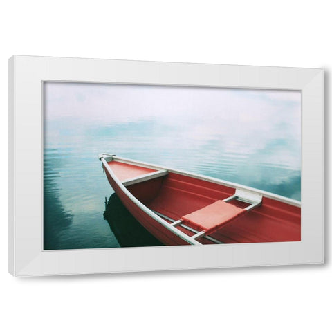 Floating in the Sky White Modern Wood Framed Art Print by Bock, Alicia