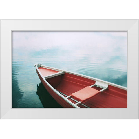 Floating in the Sky White Modern Wood Framed Art Print by Bock, Alicia