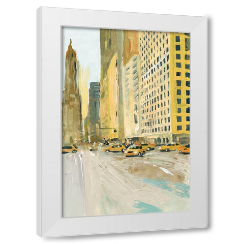 Early Manhattan White Modern Wood Framed Art Print by Errico And Slyp