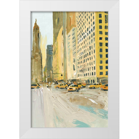 Early Manhattan White Modern Wood Framed Art Print by Errico And Slyp