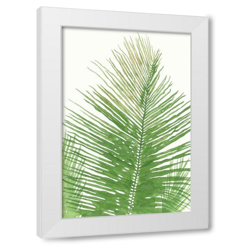 Palma da Cocco White Modern Wood Framed Art Print by Errico and Slyp