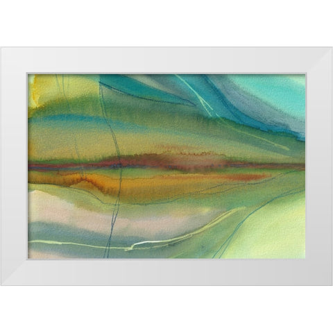 Trovato  White Modern Wood Framed Art Print by Errico and Slyp