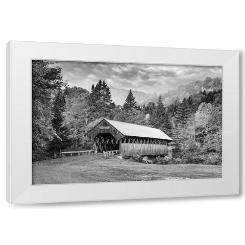 Bennett Bridge White Modern Wood Framed Art Print by Berk