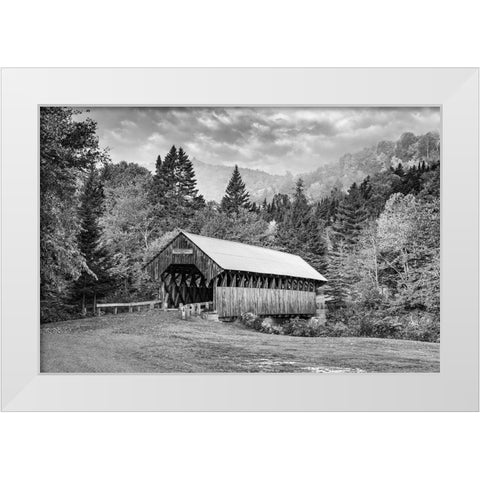 Bennett Bridge White Modern Wood Framed Art Print by Berk