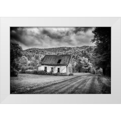 Forgotten White Modern Wood Framed Art Print by Berk