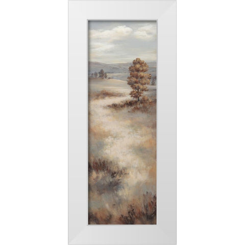 Into the Distance I White Modern Wood Framed Art Print by Broome, Marianne