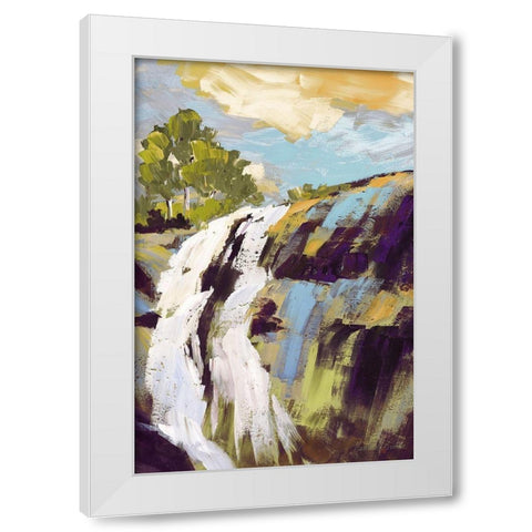 Falls White Modern Wood Framed Art Print by Broome, Marianne