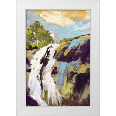 Falls White Modern Wood Framed Art Print by Broome, Marianne