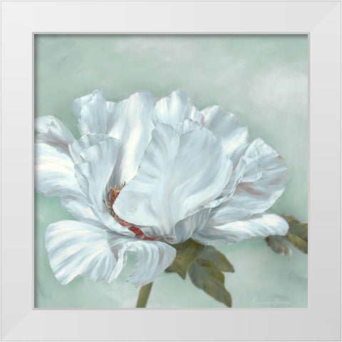 Precious Peony II White Modern Wood Framed Art Print by Broome, Marianne