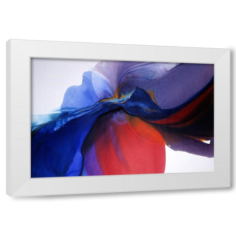 Journey White Modern Wood Framed Art Print by Ridgeway, Bette