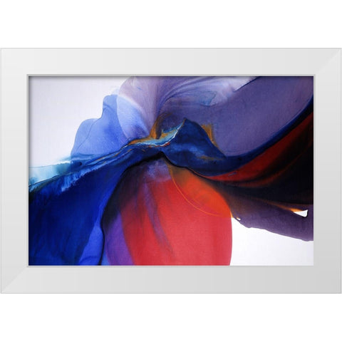 Journey White Modern Wood Framed Art Print by Ridgeway, Bette