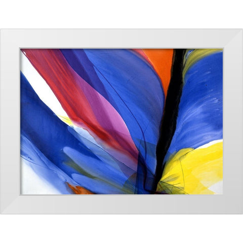 The Color of Joy White Modern Wood Framed Art Print by Ridgeway, Bette