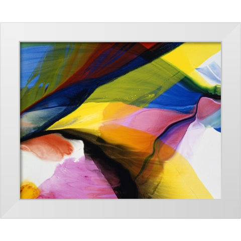 Stop and Smell the Roses White Modern Wood Framed Art Print by Ridgeway, Bette