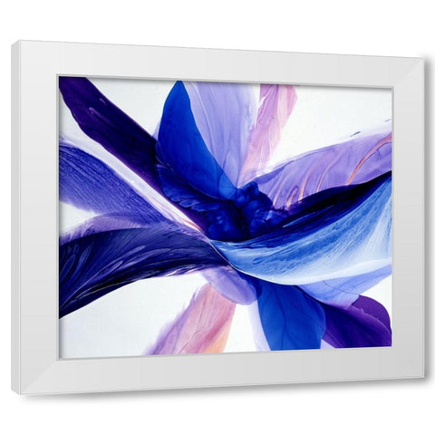 Convergence White Modern Wood Framed Art Print by Ridgeway, Bette