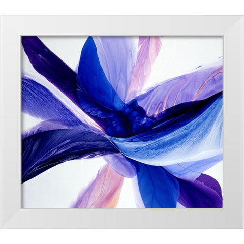 Convergence White Modern Wood Framed Art Print by Ridgeway, Bette
