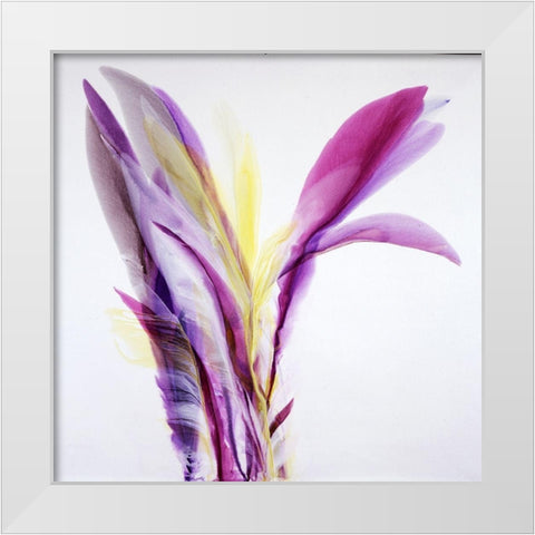 Ecstasy White Modern Wood Framed Art Print by Ridgeway, Bette