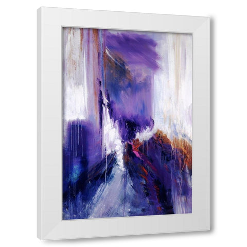 Along the Trail White Modern Wood Framed Art Print by Ridgeway, Bette